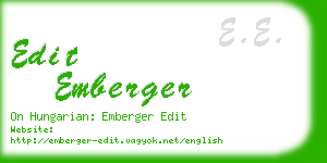 edit emberger business card